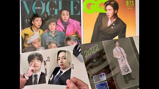 UNBOXING BTS VOGUE SUGA GQ COVER MAGAZINE SG 2022 ARMY KIT FORTUNE BOX PC 📦 [upl. by Penelopa]