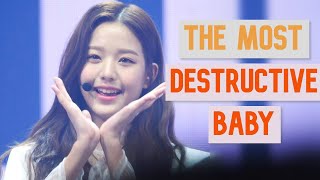 Jang Wonyoung IZONE The Most Destructive Baby JANGWONYOUNG [upl. by Nallid]