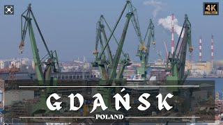 Gdansk  Poland  Aerial Video  4K [upl. by Assirialc]