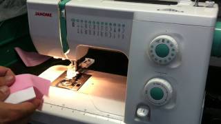 Janome Sewist 500 sewing machine  How to use buttonhole [upl. by Wilbert]