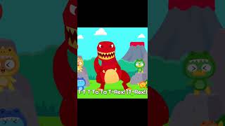 TRex Song  nursery rhymes  Kids Song  Listening to the first verse  shorts  NINIKids [upl. by Hjerpe]