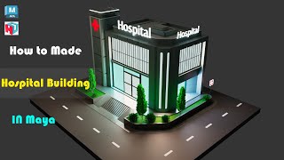 Autodesk Maya Tutorial  How to Model a Low poly Hospital Building [upl. by Hooke896]