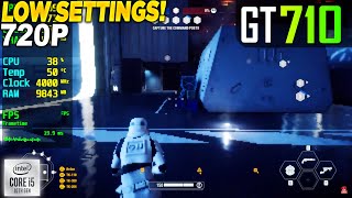 Star Wars Battlefront 2 GT 710  720p Low [upl. by Suired553]