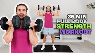 35 Minute Slow Full Body Strength Workout with Joe  Joe Wicks Workouts [upl. by Nibbor]