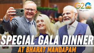 Exclusive visuals from Gala dinner during G20 Summit at Bharat Mandapam [upl. by Beebe]