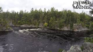 Ten Minutes of Maine Ripogenus Gorge West Branch Penobscot River T3 R11 [upl. by Orvas]