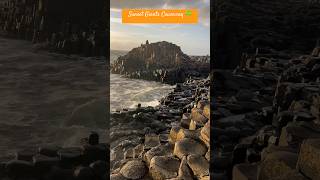 The beauty of Northern Ireland the Giants Causeway how were these concrete columns formed ireland [upl. by Riegel663]