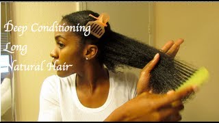 Deep Conditioning NATURAL HAIR 4ab [upl. by Xylia]