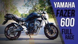 Yamaha Fazer 600 a papa Hornet com Full Race JESKAP GO GO GO [upl. by Ecyla]