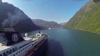 Croisière Fjords de Norvège  Hellesylt  Geiranger [upl. by Yrolg721]