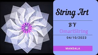 String Art Tutorial Step By stepDIY [upl. by Tteragram]