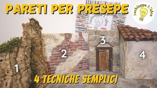 Come fare le pareti per presepe 👷 4 tutorial in 1 [upl. by Meuse]