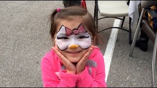 Hello Kitty Face Painting [upl. by Mcmaster]