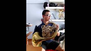 French Horn Noodling 001 Giddings amp Webster no5  Jungwirth Double [upl. by Esirahc]