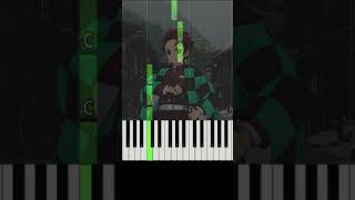 Kamado Tanjiro no Utashort ver  Demon SlayerKimetsu no Yaiba Piano Sheet MusicEasyBeginner [upl. by Oralla]