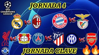 UEFA CHAMPIONS LEAGUE JORNADA 4 Previa [upl. by Ynohtnakram972]