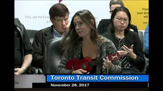 Sarah Climenhaga  Deputation in support of free two hour TTC transfers [upl. by Louella]