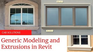 HOW TO USE EXTRUSION TO DO GENERIC MODELLING IN REVIT [upl. by Donata]