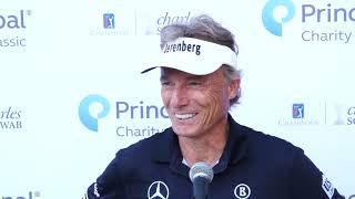 Bernhard Langer Saturday Flash Interview 2024 Principal Charity Classic [upl. by Ahsinor]