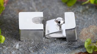 Making a Silver Box Clasp from Scratch Clasp Making No1 [upl. by Eiba]