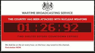 nuke  UK Nuclear Attack Warning [upl. by Nylinnej]