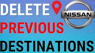 Nissan Qashqai How To Delete Previous Destinations [upl. by Feeley]