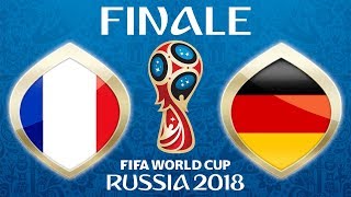 Fussball WM 2018 · FINALE · Frankreich  Deutschland nicht Kroatien 😜 · 15072018 · Moskau · 64 [upl. by Leyameg905]