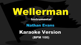 Nathan Evans  Wellerman  Karaoke  Instrumental  Slow Tempo [upl. by Hesky]