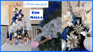 DECORA TÚ ÁRBOL DE NAVIDAD CON MALLA Christmas tree  Navidad 2023 [upl. by Jordans]