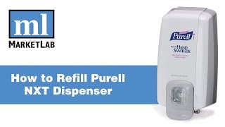 Marketlab Demonstrates How to Refill Purell NXT Dispenser [upl. by Aelahc]