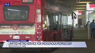 Metro service limited for Indigenous Peoples Day [upl. by D'Arcy]