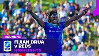 Fijian Drua v Queensland Reds Highlights  Round 13  SRP 2024 [upl. by Marston]