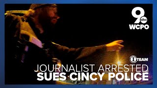 Journalist sues city of Cincinnati police sergeant after arrests [upl. by Ecinrev]