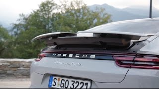 2017 Porsche Panamera Turbo  driving amp exterior in detail [upl. by Anaderol]