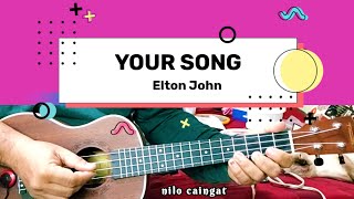 Your Song Elton John cover song ukulele [upl. by Scevour674]