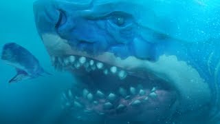 GIANT MEGALODON LEVEL 500 MOD  Feed and Grow Fish  Part 101  Pungence [upl. by Erasme]