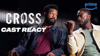 Aldis Hodge and Isaiah Mustafa React to Cross Season 1  Cross  Prime Video [upl. by Cimah]