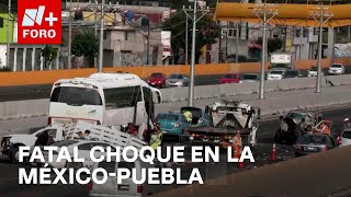 Muere una persona en accidente vehicular en la autopista MéxicoPuebla  Sábados de N FORO [upl. by Fayth827]