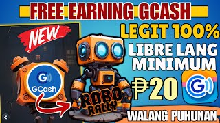 BAGONG LIBRE AT LEGIT EARNING GCASHROBORALLY APP FREE GCASHampLAZADAWALANG PUHUNANearningapphowto [upl. by Novj]