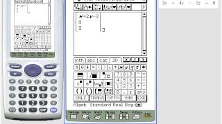 Casio ClassPad lineares Gleichungssystem LGS mit drei Variablen lösen [upl. by Durrell372]