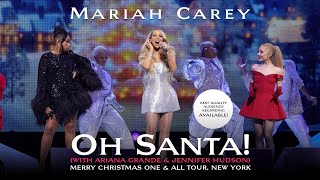 Mariah Carey  Oh Santa with Ariana Grande and Jennifer Hudson Live in NY 12092023  Uncut HQ [upl. by Mailliwnhoj]