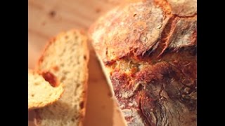 Pane fatto in casa senza impasto  videoricetta pane fatto in casa [upl. by Artemas]