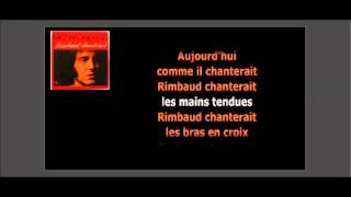 Michel Delpech Rimbaud Chanterait [upl. by Millhon]