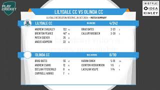 Lilydale CC v Olinda CC  T20 Round 1  Season 2425 [upl. by Lap980]