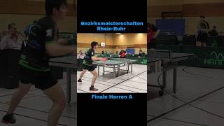 Ballwechsel aus dem Finale der Bezirksmeisterschaften tabletennis tischtennis sports shorts [upl. by Leidag]