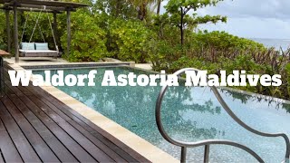 Waldorf Astoria Maldives Grand Beach Villa With Pool [upl. by Arada]