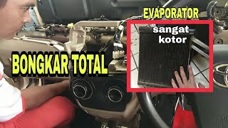 AC AVANZA PANAS  BONGKAR EVAPORATORAKIBAT TIDAK DI SERVICE SECARA BERKALA❗ [upl. by Sinclare699]