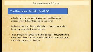 1 Intertestamental period [upl. by Retsof]