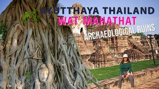 Wat Mahathat Temple Ayutthaya  Thailand 2023  Temple walk tour  gala ni vinz [upl. by Kurth593]