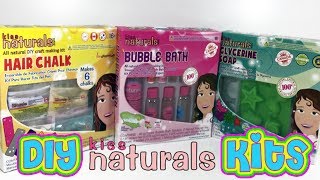 Kiss Naturals DIY SOAP Making KIT  DIY BUBBLE BATH Kit  Kiss Naturals DIY Hair Chalk Kit [upl. by Ahasuerus]